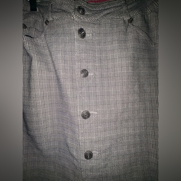 Sabrina Lauren Houndstooth Print Pencil Skirt Size 8 - Picture 4 of 5